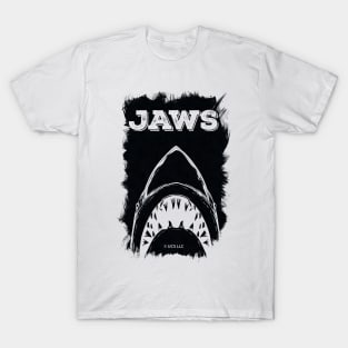 JAWS Abstract Minimalistic Fan Art Movie Poster Design T-Shirt